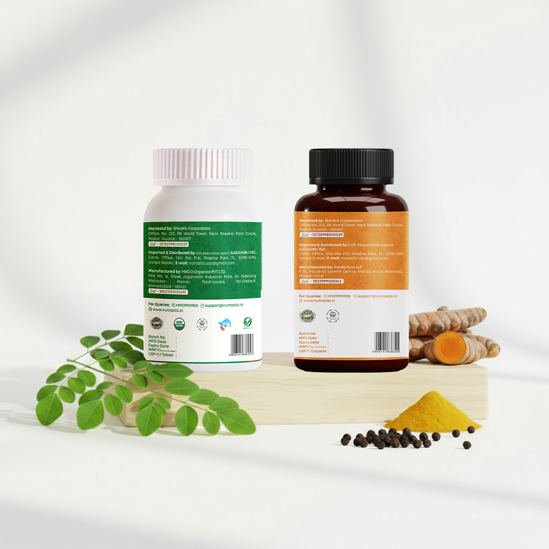 The Vitality Fusion Combo Pack (Moringa Tablet + Turmeric Capsules)