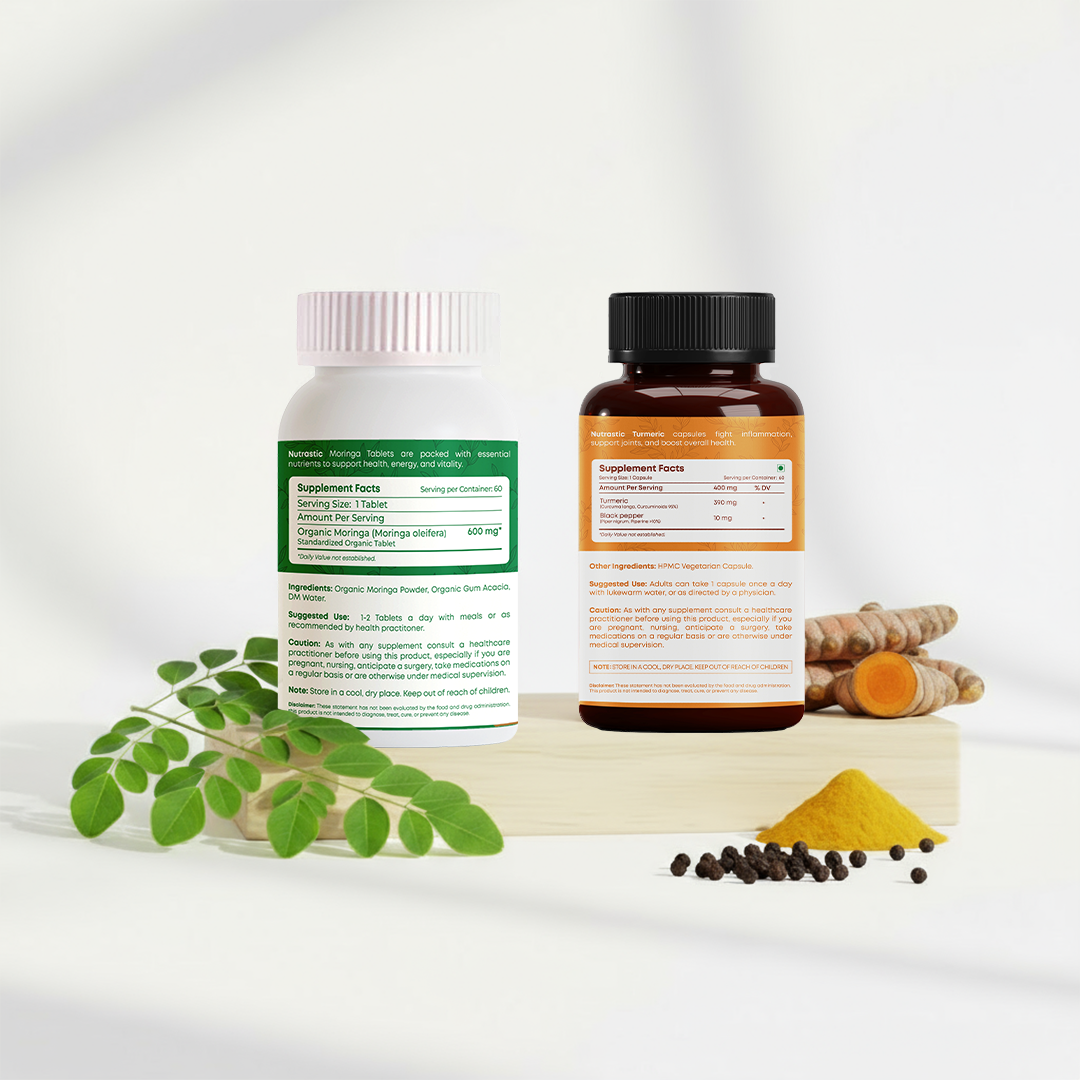 The Vitality Fusion Combo Pack (Moringa Tablet + Turmeric Capsules)