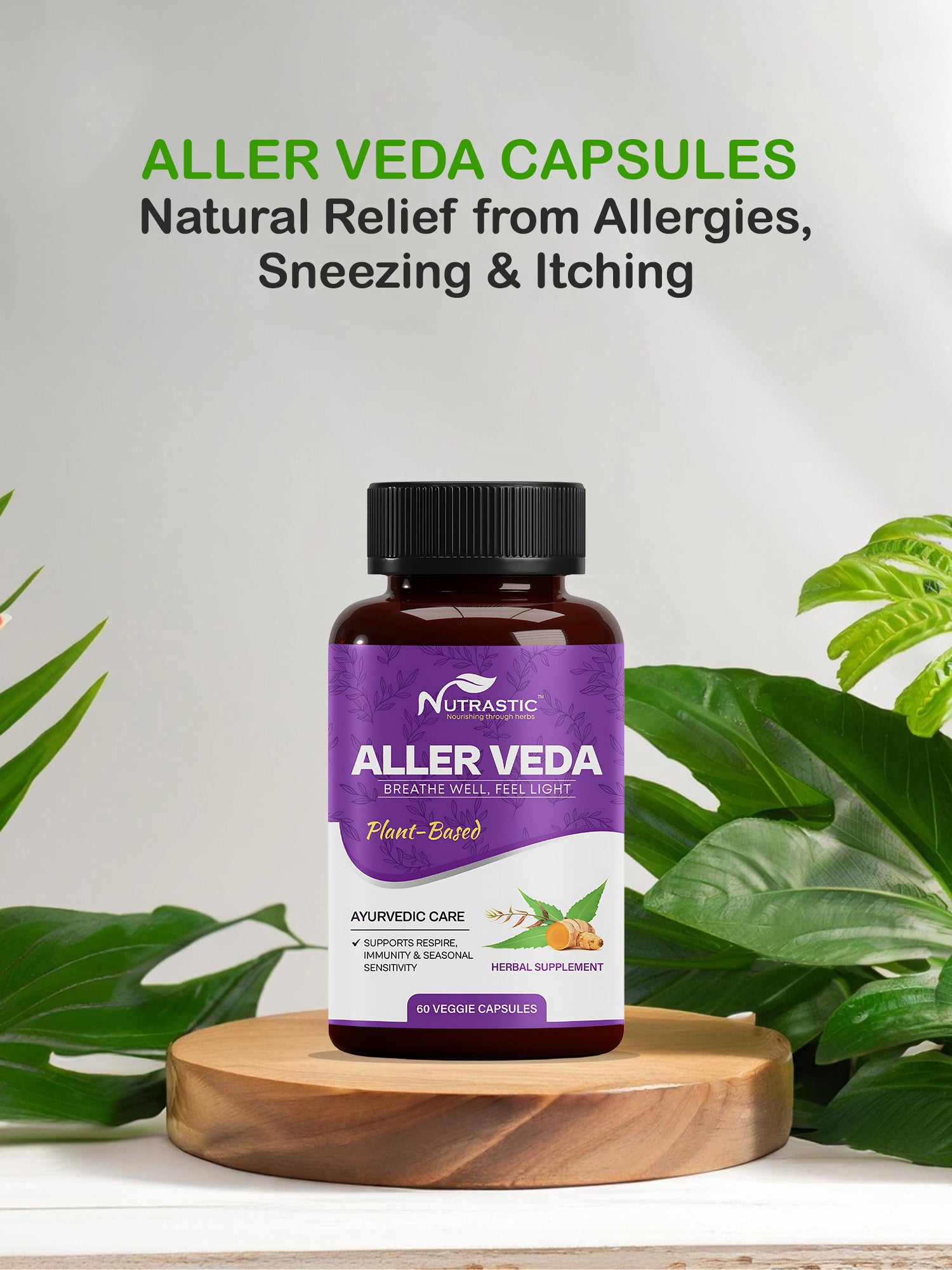 Aller Veda Capsules – Natural Relief from Allergies, Sneezing & Itching