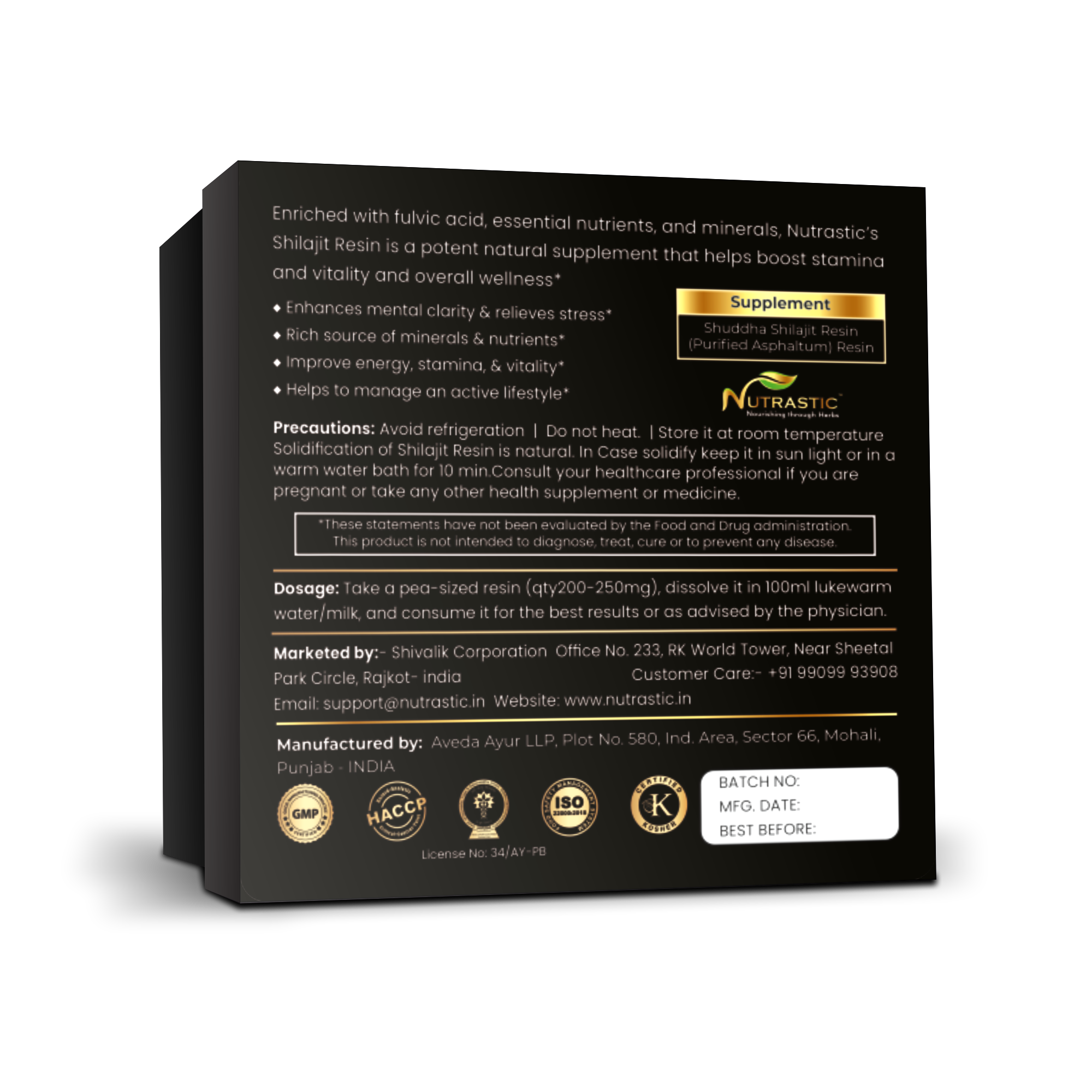 Pure Shilajit Resin – Natural Strength, Stamina & Vitality Booster