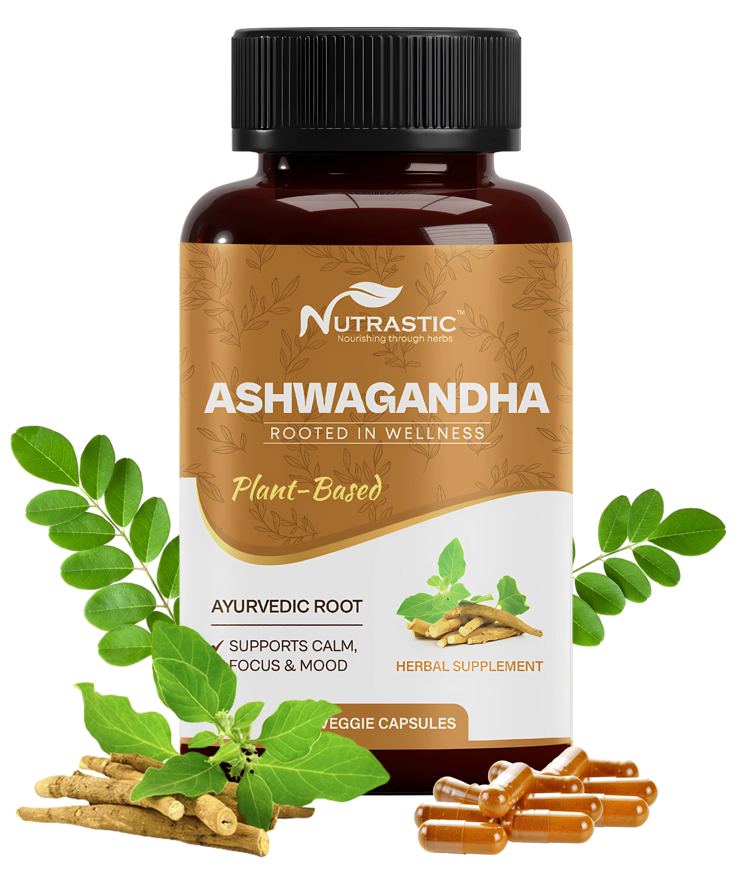 Ashwagandha Capsules – Natural Stress Relief & Energy Booster