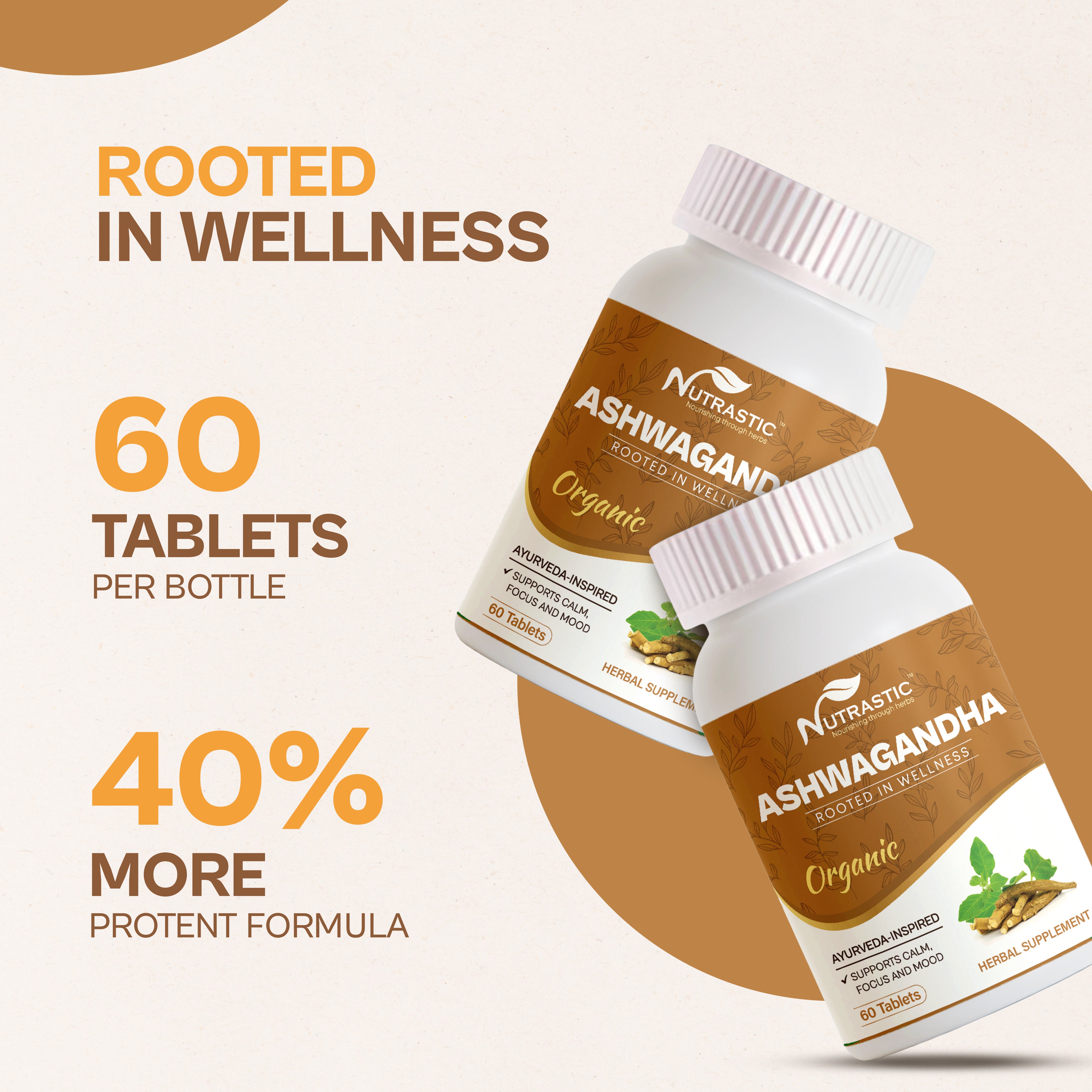 Ashwagandha Tablets – Natural Stress Relief, Energy & Immunity Booster