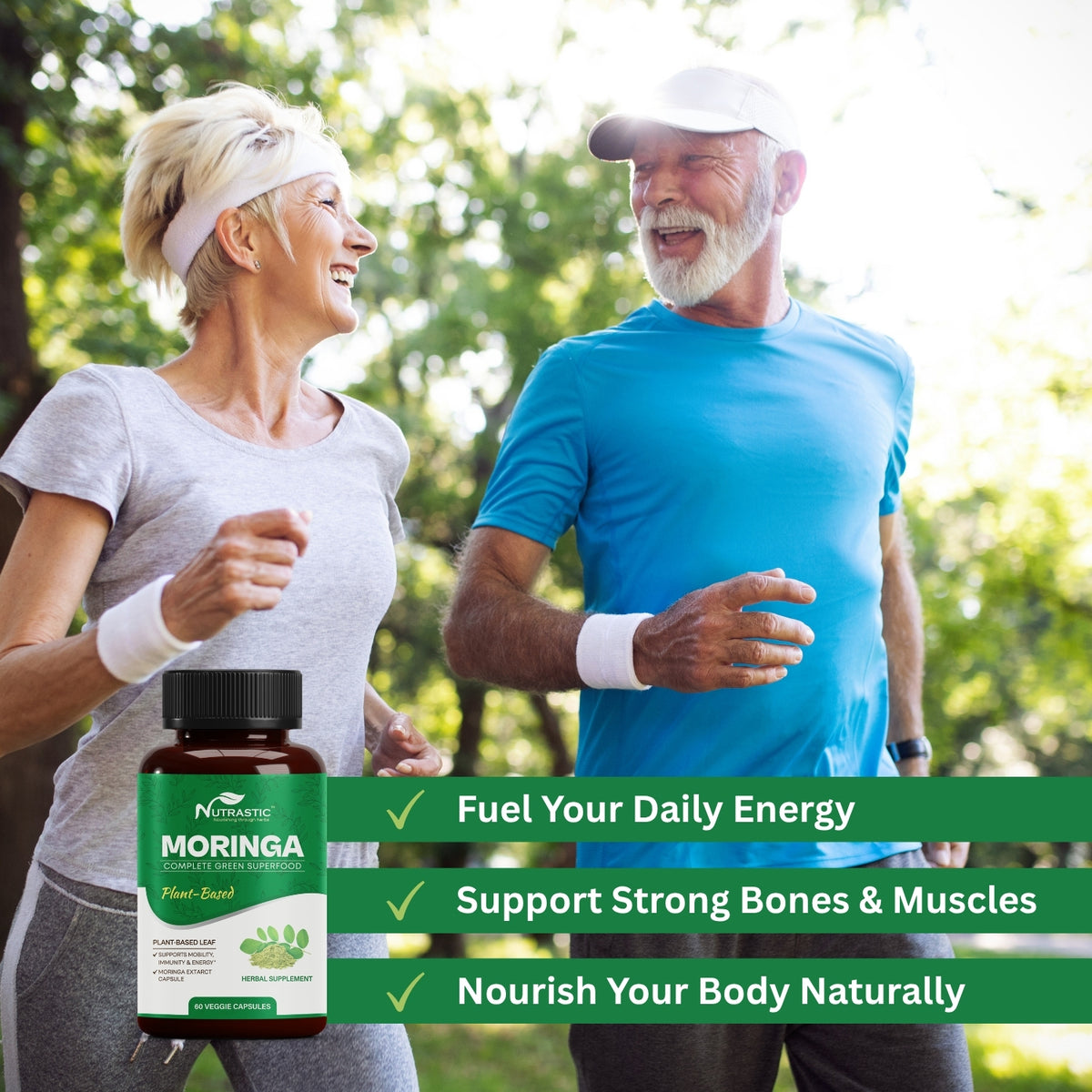 Nutrastic Moringa Capsules – Daily Superfood for Energy, Immunity & Whole-Body Wellness