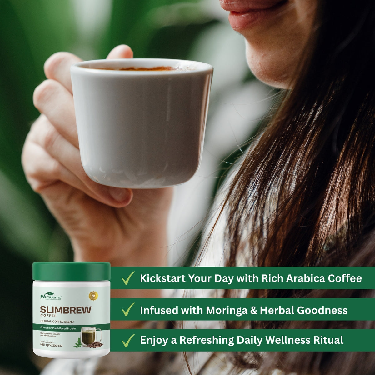 SlimBrew Coffee – Herbal Coffee Blend with Moringa & Apple Cider Vinegar