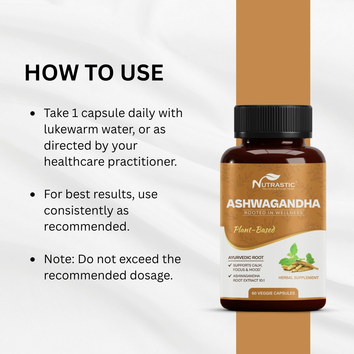 Ashwagandha Capsules – Natural Stress Relief & Energy Booster