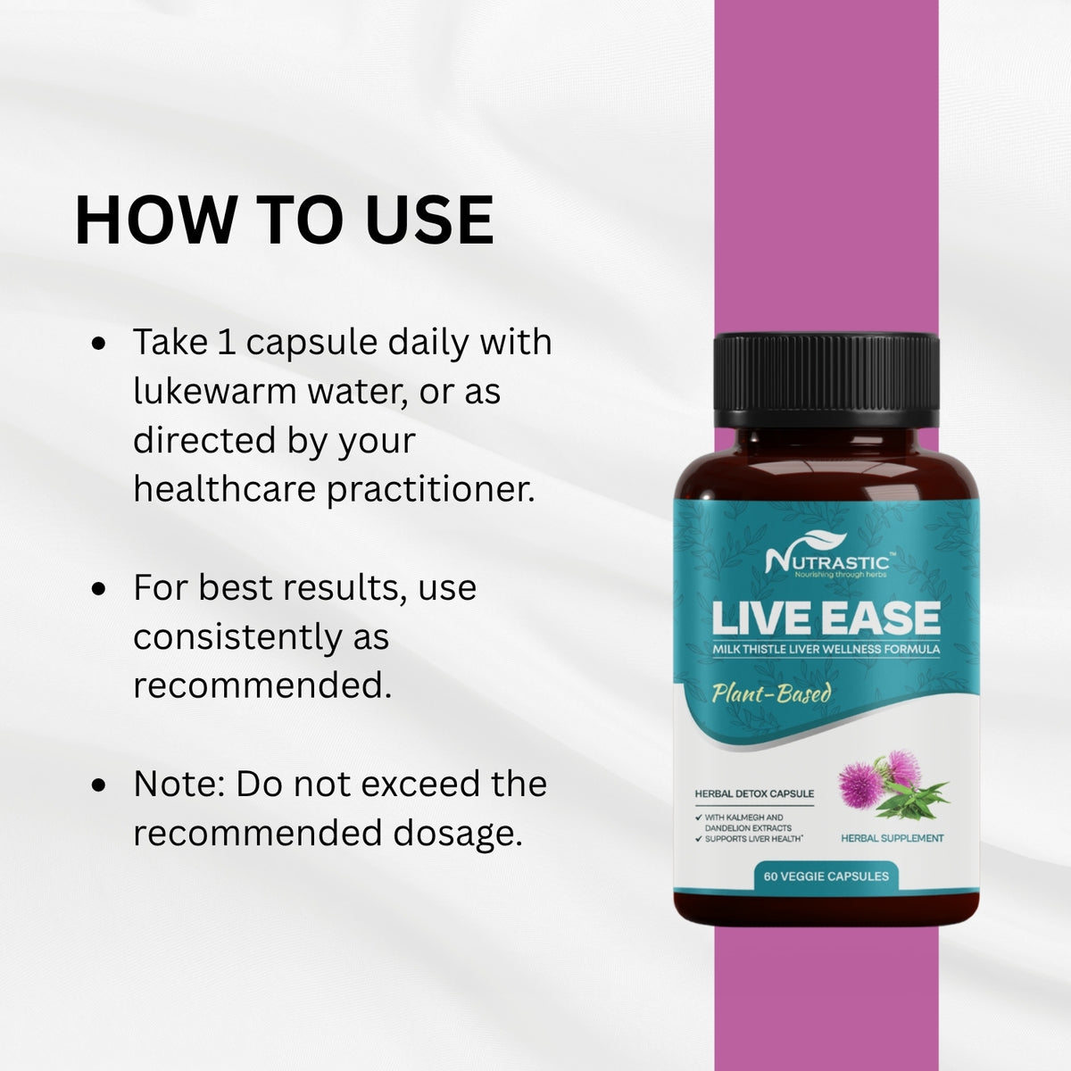 Live Ease Capsules – Natural Liver Detox & Support Formula