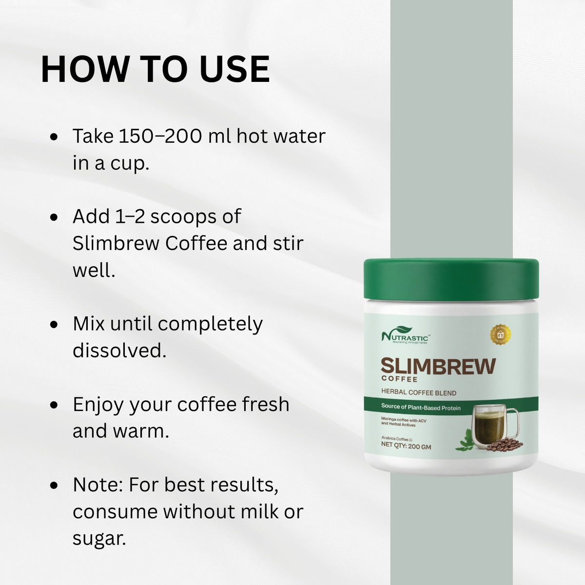 SlimBrew Coffee – Herbal Coffee Blend with Moringa & Apple Cider Vinegar