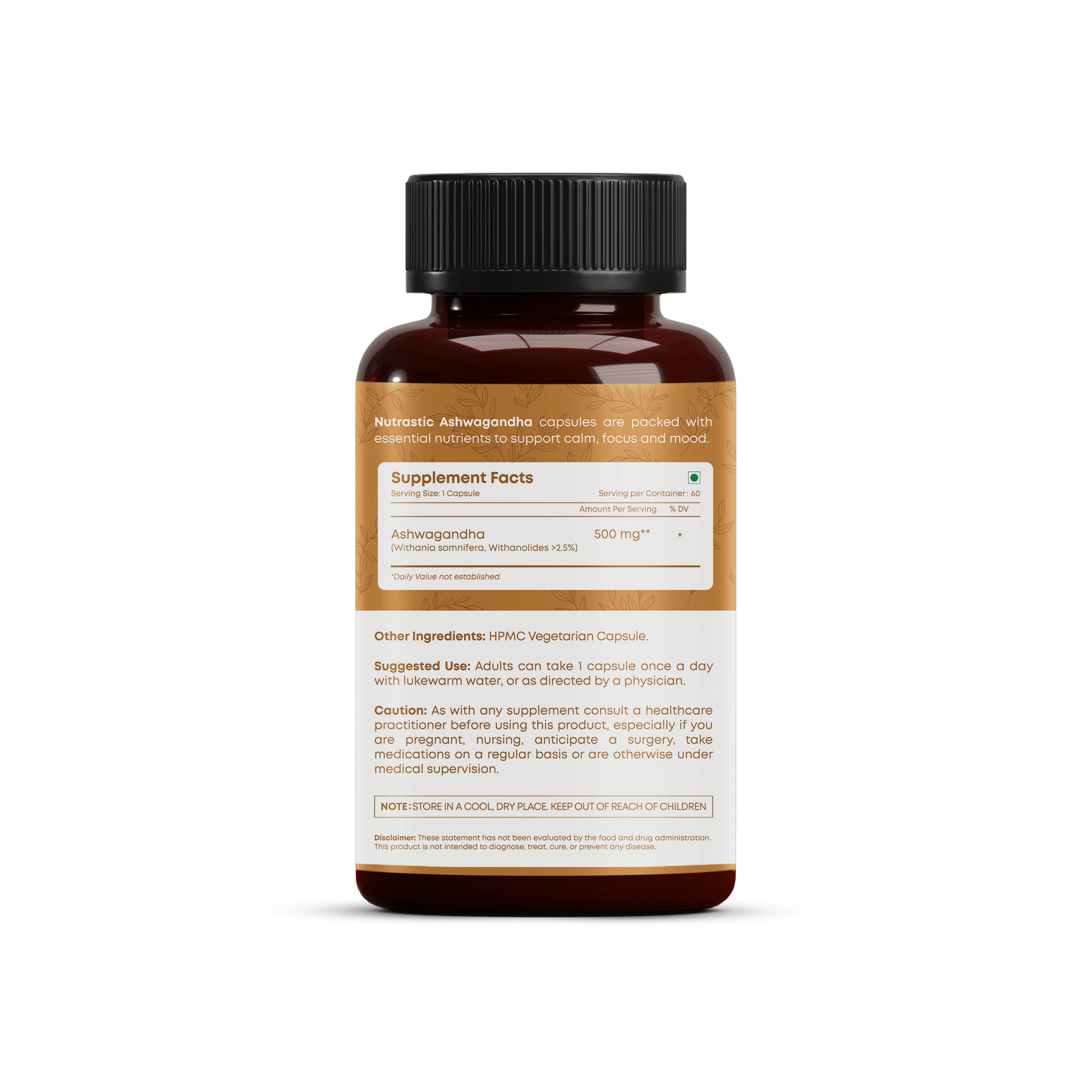 Ashwagandha Capsules – Natural Stress Relief & Energy Booster