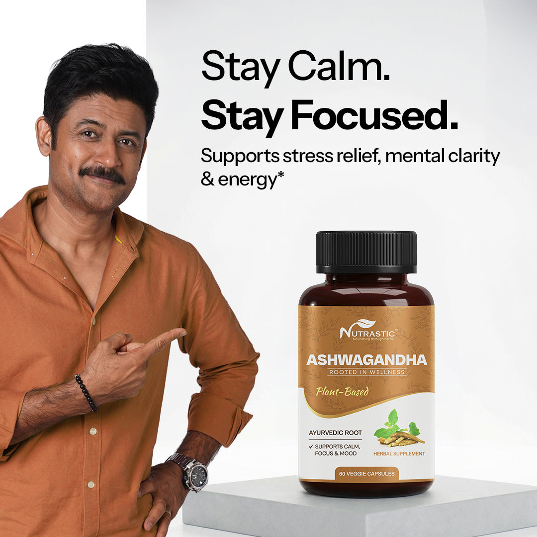 Ashwagandha Capsules – Natural Stress Relief & Energy Booster
