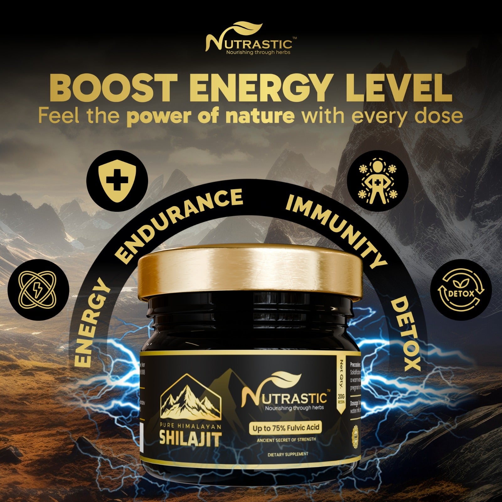 Pure Shilajit Resin – Natural Strength, Stamina & Vitality Booster