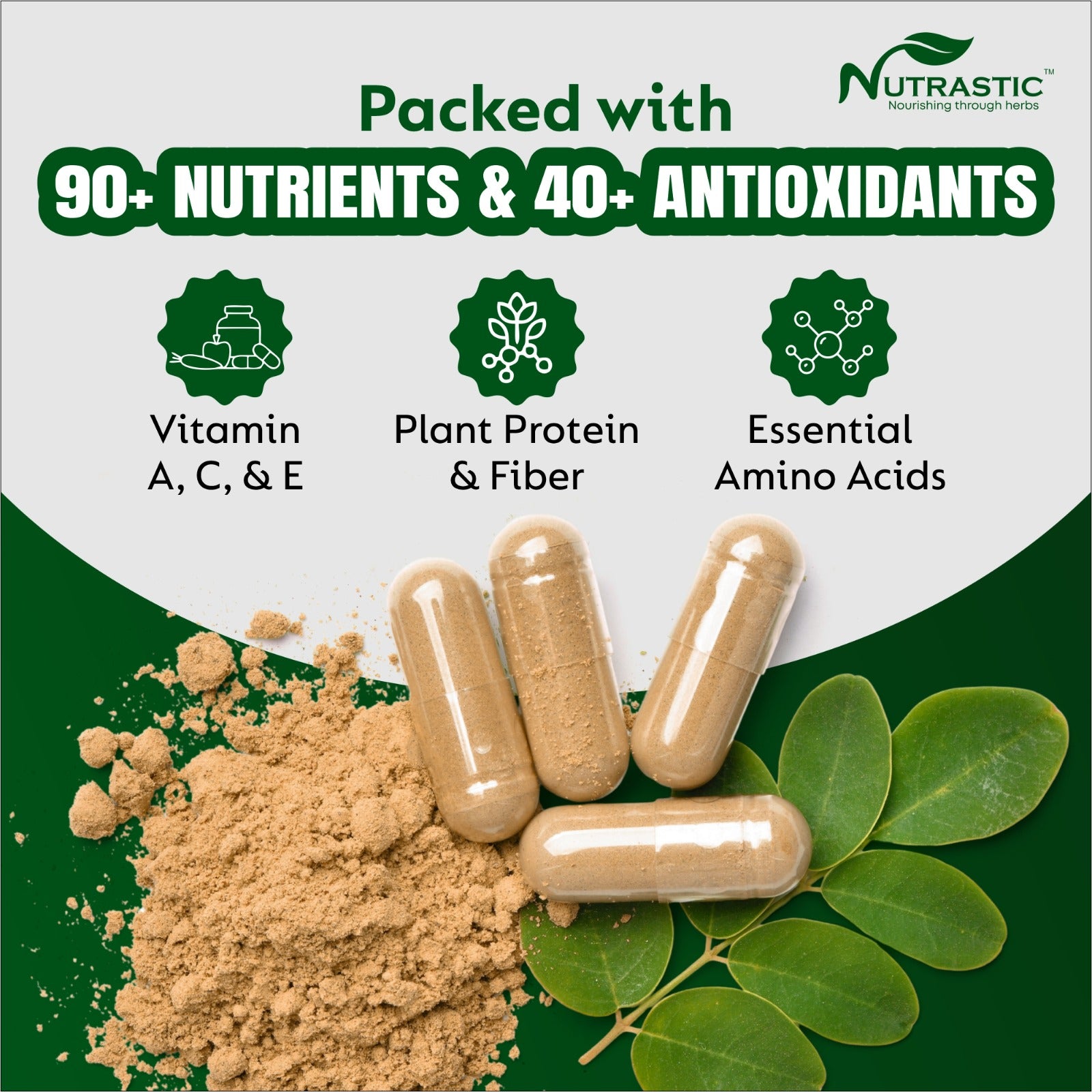 Moringa Capsules – Daily Superfood for Energy, Immunity & Vitality