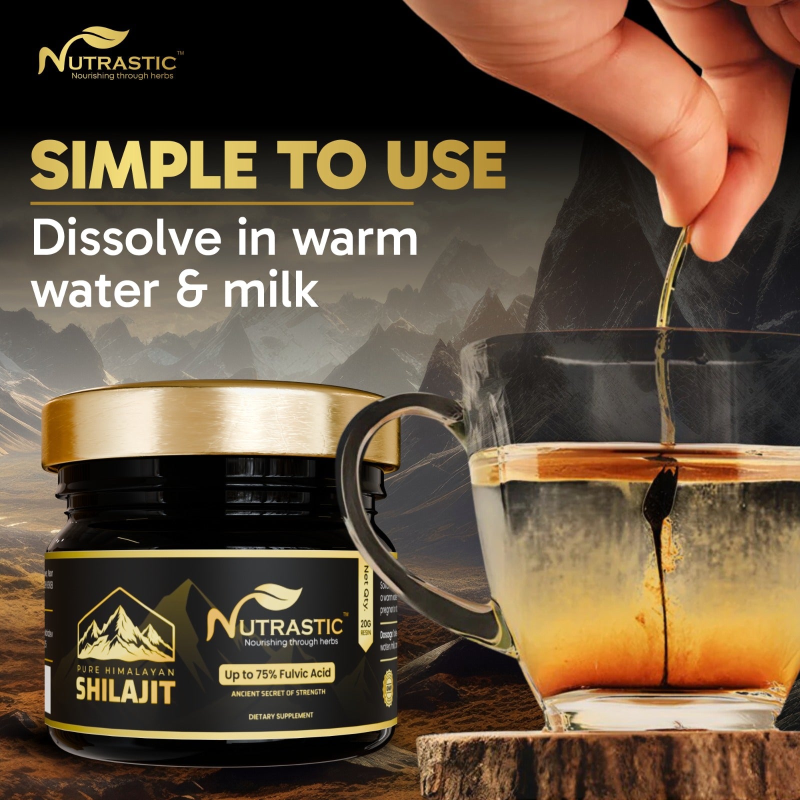 Pure Shilajit Resin – Natural Strength, Stamina & Vitality Booster