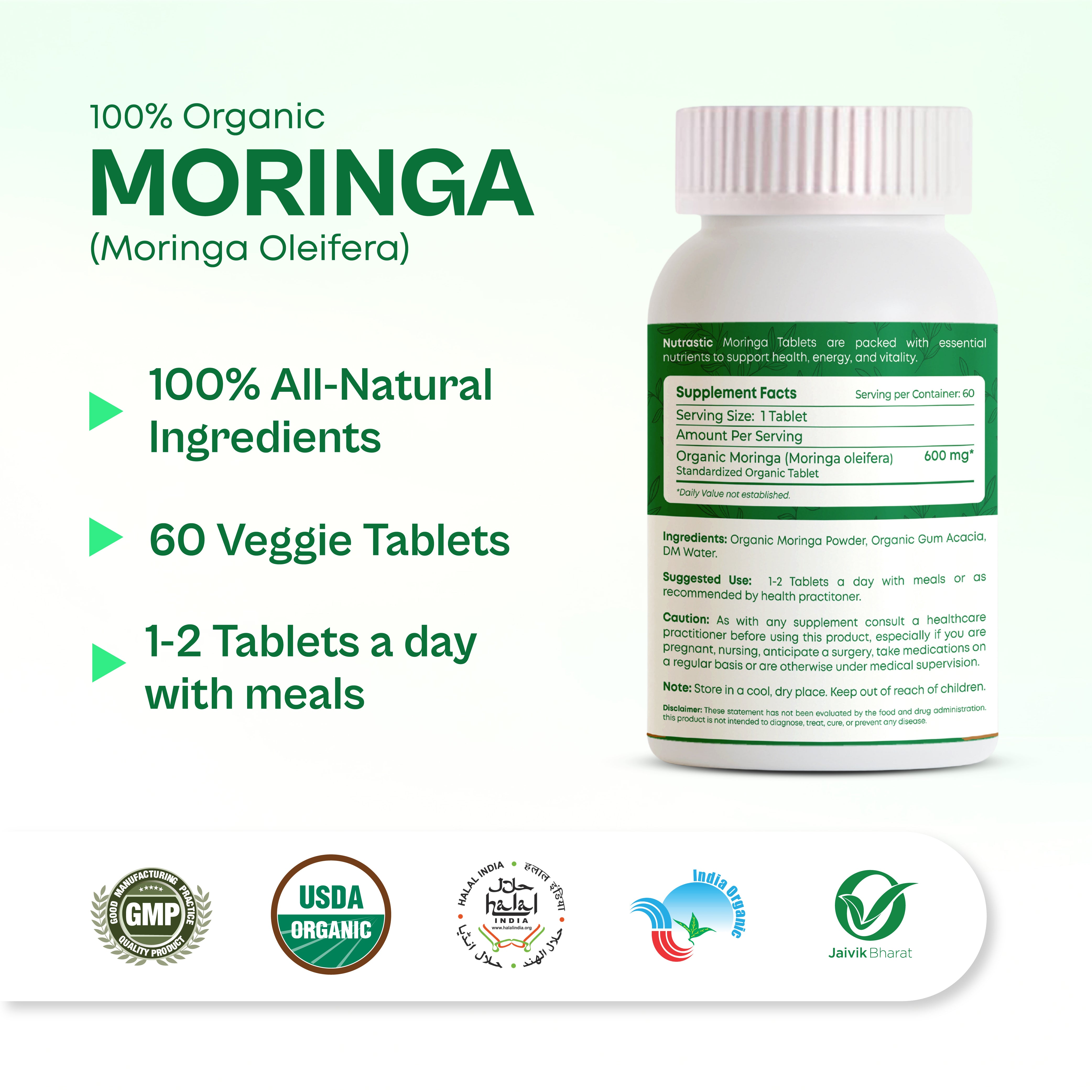 Moringa Tablets – Daily Nutrition for Energy, Immunity & Vitality